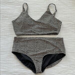 Albion Black and White Polka Dot Bikini